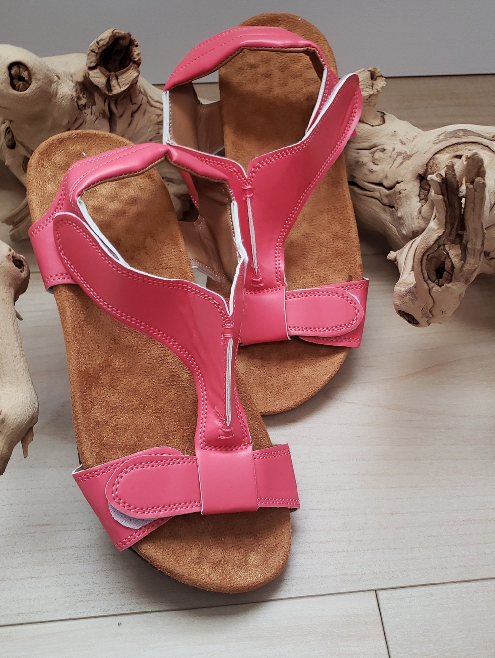 Women’s Pink Comfort Sandals - Slip-On Casual Support